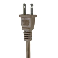 Northlight 9' Brown Indoor Power Extension Cord With 3-Outlets And Safety Lock