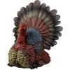 Northlight 11" Brown, Red And Blue Fall Harvest Turkey Tabletop Figurine