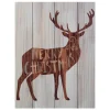 Signs & Plaques*Northlight 11.75" Brown Reindeer "Merry Christmas" Lighted Wall Plaque
