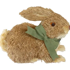 Northlight 8" Brown Sisal Bunny Rabbit Easter Figure