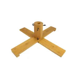 Artificial Tree Stands*Vickerman 29" Brown Wooden Artificial Christmas Tree Stand