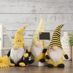 Northlight 10" Bumblebee Daisy Springtime Gnome With Honey Dipper