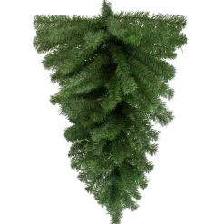 Unlit Swags*Northlight 32" Canadian Pine Artificial Christmas Teardrop Swag, Unlit