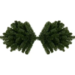 Unlit Swags*Northlight 32" Canadian Pine Artificial Christmas Door Swag - Unlit