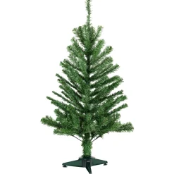 Northlight 3 And 3.5 Feet Tall>3' Canadian Pine Medium Artificial Christmas Tree, Unlit