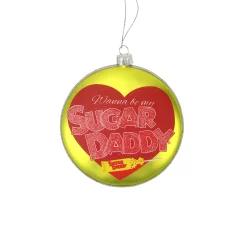 Northlight Licensed>4" Candy Lane Tootsie Roll Sugar Daddy Original Milk Caramel Lollipop Christmas Disc Ornament