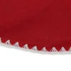 Mini Tree Skirts*Northlight 26" Cardinal Red And White Shell Stitching Mini Christmas Tree Skirt
