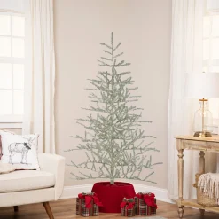 Northlight 5 And 5.5 Feet Tall>5' Champagne Tinsel Artificial Christmas Twig Tree - Unlit
