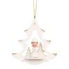 Alexander Taron Santa Claus>4" Christian Ulbricht Star With Santa And Trees Christmas Ornament