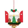 Alexander Taron Gingerbread>3" Christian Ulbricht Window With Gingerbread Christmas Ornament
