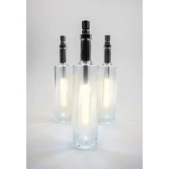 Celestial Lights 10.25" Clear And Silver Battery Operated Led Wine Bottle Light