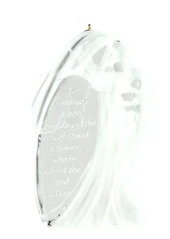 Carlton Cards Collectible>4" Clear Away In A Manger Nativity Christmas Ornament