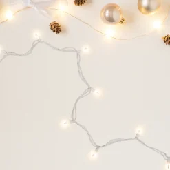 Northlight 50 Clear Mini Christmas Light Set, 10Ft White Wire