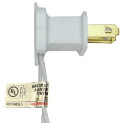 Sienna 20 Clear Mini Patio Umbrella Lights With Clips - White Wire