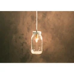 Darice 8' Cleveland Vintage Lighting Drip Candlestick Inside Canning Jar Light Bulb Lamp Adapter