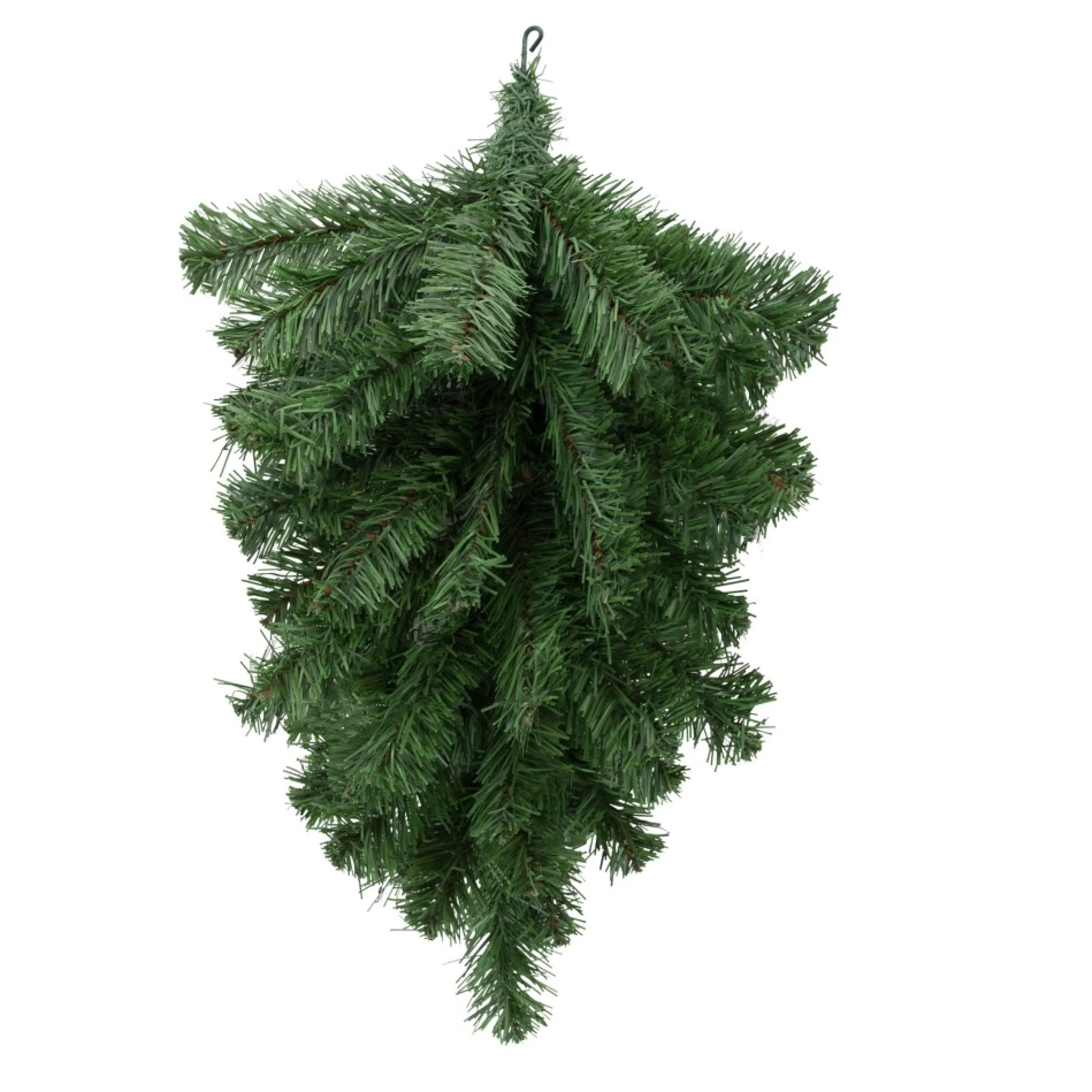 Unlit Teardrops*Northlight 22" Colorado Spruce Artificial Christmas Teardrop Swag, Unlit