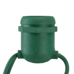 Vickerman 100' Commercial E26 Green Wire Socket Set - 24" Spacing