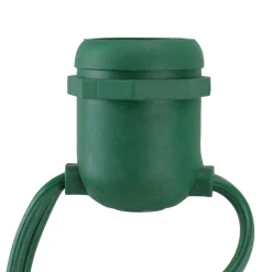 Vickerman 48' Commercial E26 Green Wire Socket Set - 24" Spacing