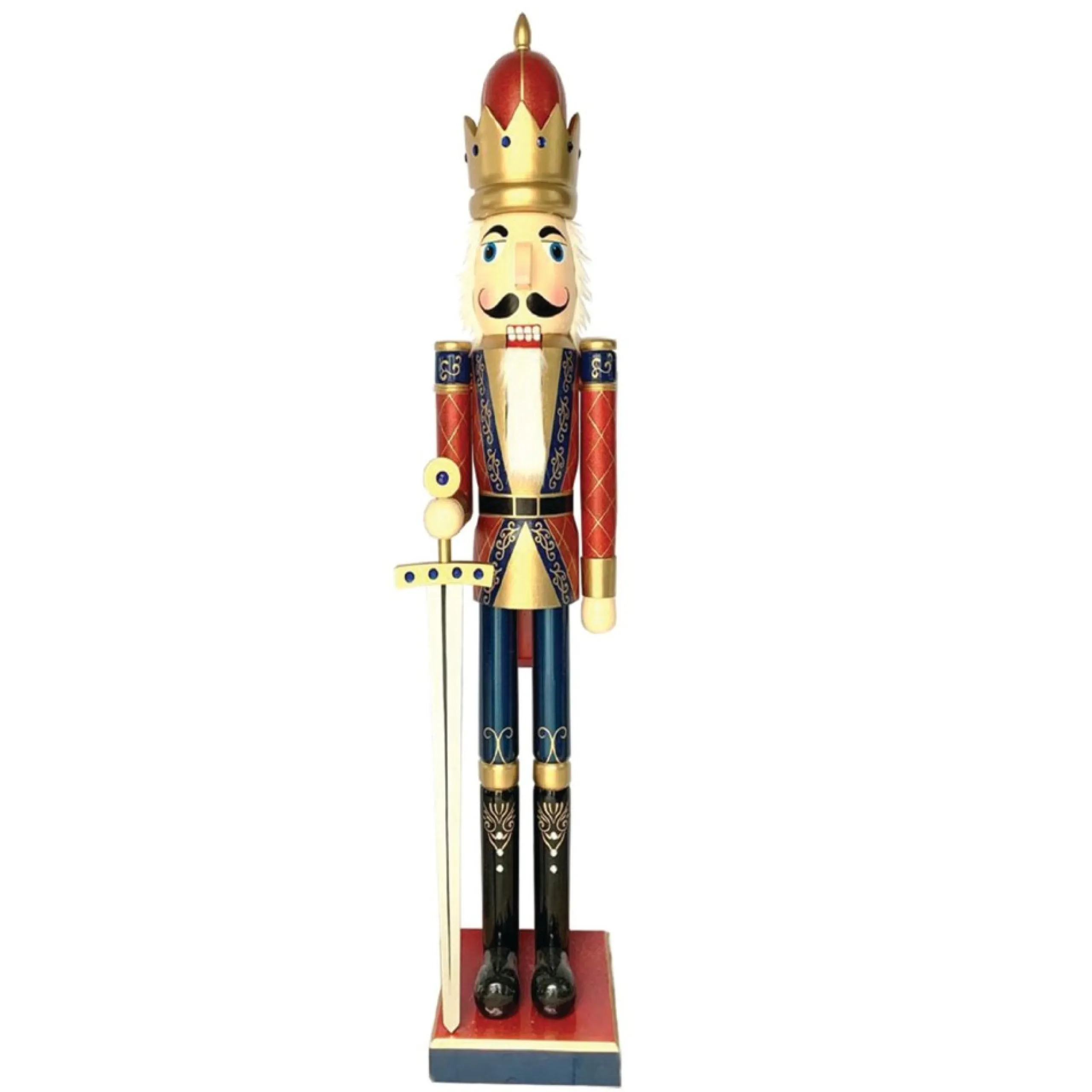 Commercial*CC Christmas Decor 5' Commercial Size King With Sword Christmas Nutcracker