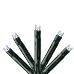 Kaemingk 223 Cool White Led 8-Function Twinkle Lights - 17 Ft Green Wire