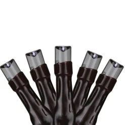 Sienna 10 Cool White Led Wide Angle Christmas Lights - 3.5 Ft Brown Wire