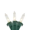 Northlight 50 Count Clear Mini Christmas Lights, 10 Ft Green Wire