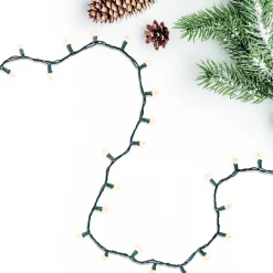 Northlight 50 Count Clear Mini Christmas Lights, 10 Ft Green Wire