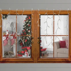 Northlight 300 Count Clear Mini Icicle Christmas Lights - White Wire