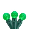 Northlight 50 Count Green Led G12 Berry Mini Christmas Lights - 15 Ft White Wire