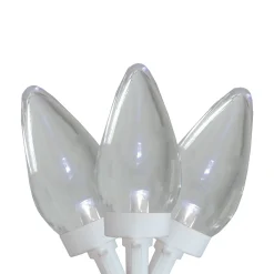 Northlight 25 Count Pure White Led C7 Christmas Lights, 16 Ft White Wire
