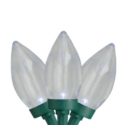 Northlight 50 Count Pure White Led C9 Christmas Lights, 20.25 Ft Green Wire