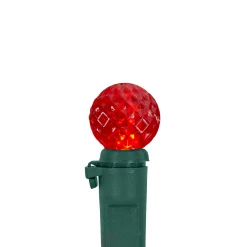 Northlight 50 Count Red, Green And White Led G12 Berry Christmas Lights, 15.9 Ft Green Wire