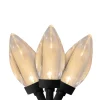 Northlight 25 Count Warm White Led C9 Christmas Lights, 16 Ft Black Wire