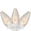 Northlight 25 Count Warm White Led C7 Christmas Lights, 16 Ft White Wire