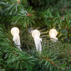 Northlight 50 Count Warm White Led G12 Berry Mini Christmas Lights, 15.9 Ft White Wire