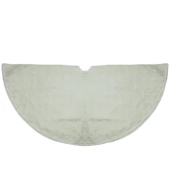 48 Inch And Smaller*Northlight 48" Cream Quilted Christmas Hexagon Tree Skirt With Velvety Trim