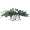 Unlit Swags*Northlight 18" Decorated Pine Artificial Christmas Swag With Silver Bells