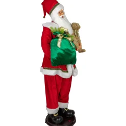 Santa Figures*Northlight 5' Deluxe Traditional Animated And Musical Dancing Santa Claus Christmas Figure