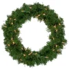 Pre-Lit Wreaths*Northlight 18" Deluxe Windsor Pine Artificial Christmas Wreath - Clear Lights