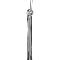 Kurt Adler Icicles>11.5" Embellished Silver Icicle Christmas Ornament