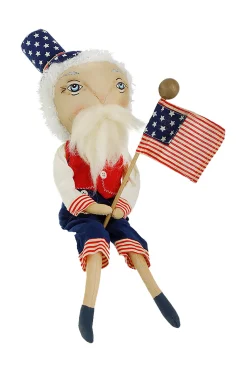Gallerie II 15" Gathered Traditions Samuel Liberty Patriotic Decorative 4Th Of July Display Figure