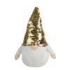 Gnomes*Northlight 12" Gnome With Gold And White Flip Sequin Hat Christmas Decoration
