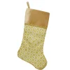 Stockings*Northlight 20.5" Gold And Brown Glitter Star Print Christmas Stocking