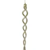 Kurt Adler Icicles>8.7" Gold And Silver Spiral Icicle Christmas Ornament