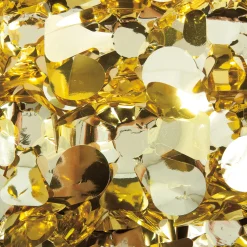 Showdown Displays 15' Gold Contemporary Metallic Floral Sheeting Party Streamers