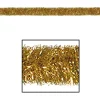 Classic Tinsel Garland*Beistle 100' Gold Festive Shiny Gleam 'N Tinsel Holiday Garland - Unlit