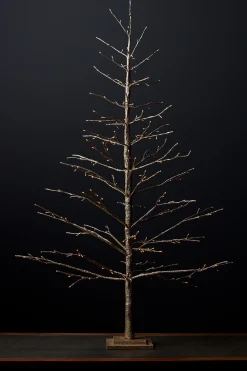 Melrose Twig Trees>5.5' Gold Led Lighted Artificial Christmas Twig Tree