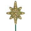 Star Tree Toppers*Northlight 21" Gold Lighted Star Of Bethlehem Christmas Tree Topper - Clear Lights