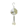 Napa Home & Garden Pendants & Drops>6.75" Gold Vintage Crystal And Pearl Dangling Tassel Christmas Ornament