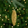 Northlight Pine Cones>8" Gold With Glitter Accents Pine Cone Christmas Ornament